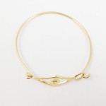 Geometric Evil Eve Crystal Gold Toned Bracelet